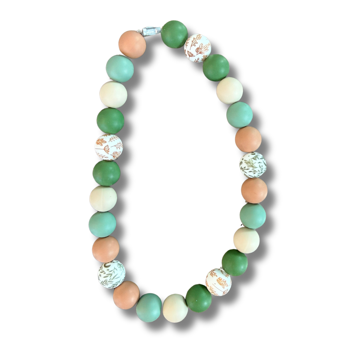Sagewood Silicone Beaded Dog Necklace