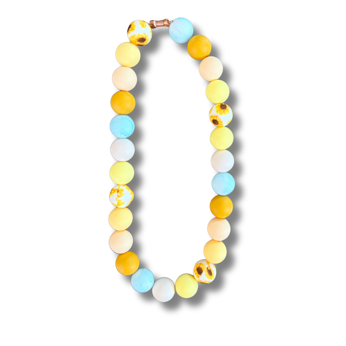 Sunny Days Silicone Beaded Dog Necklace