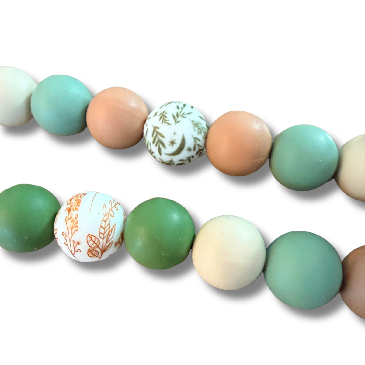 Sagewood Silicone Beaded Dog Necklace