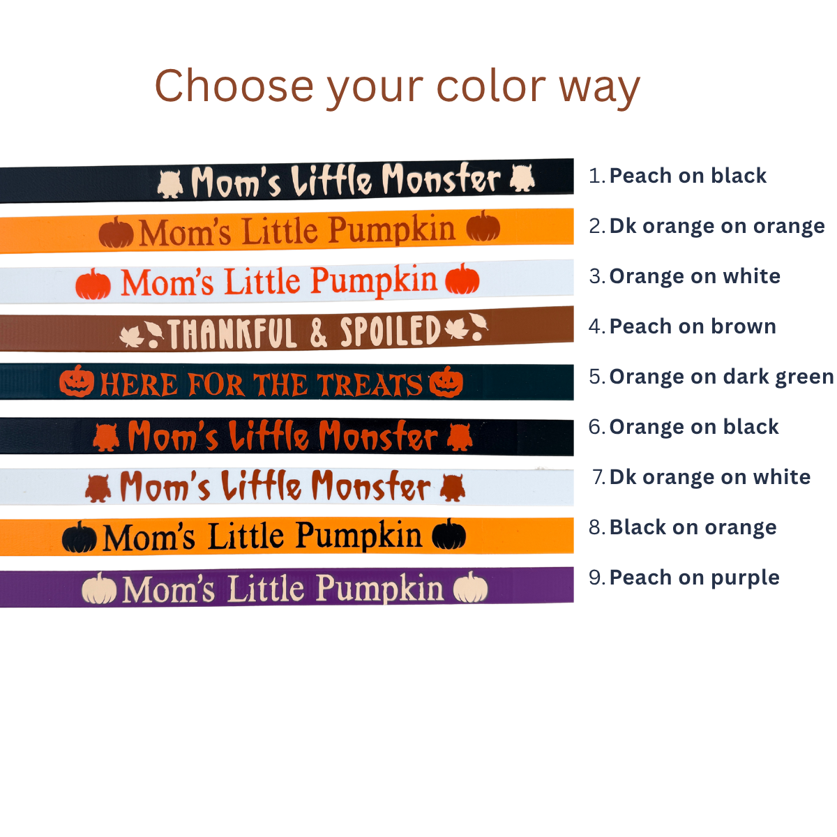 Halloween/Fall Biothane® Leash Extender | Leash Wrap Alternative