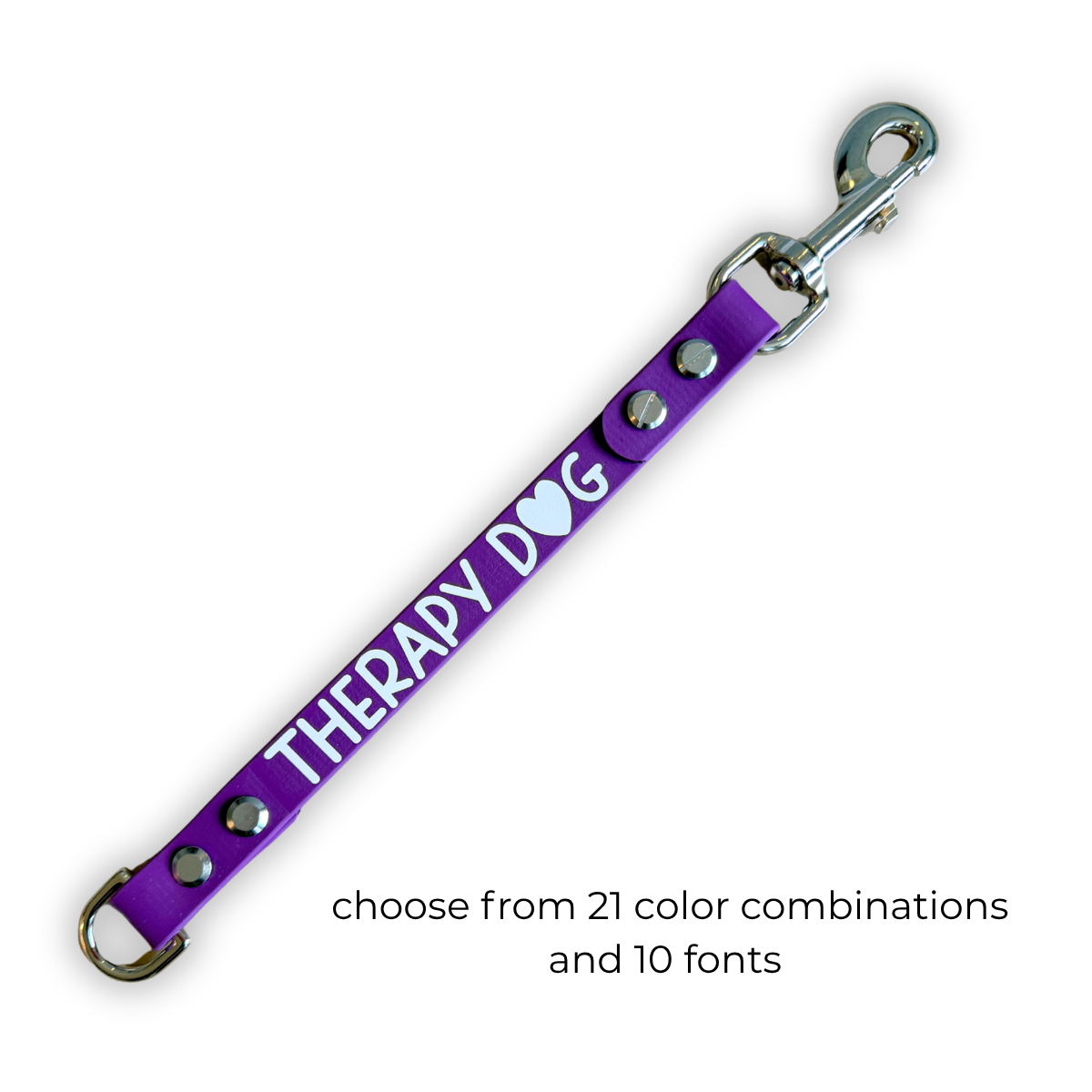 Therapy Dog Biothane® Leash Extender | Leash Wrap Alternative