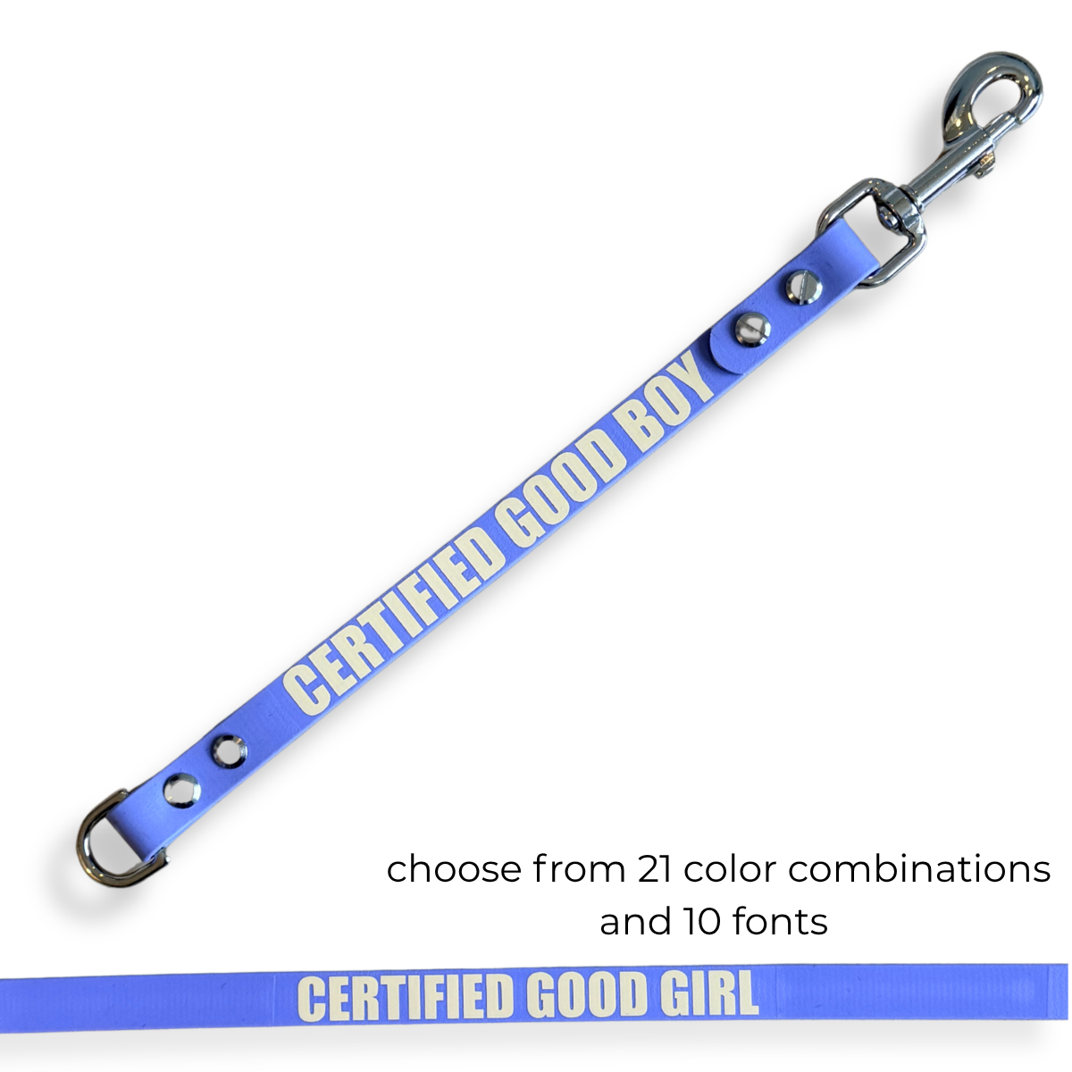 Certified Good Boy/Girl Biothane® Leash Extender | Leash Wrap Alternative