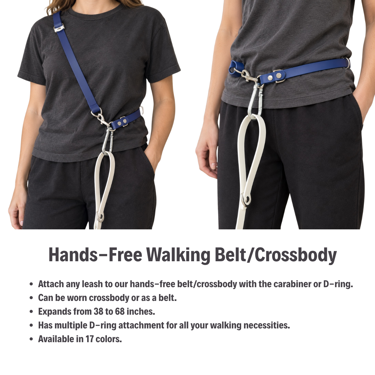 Hands Free Dog Walking Belt / Crossbody Adapter
