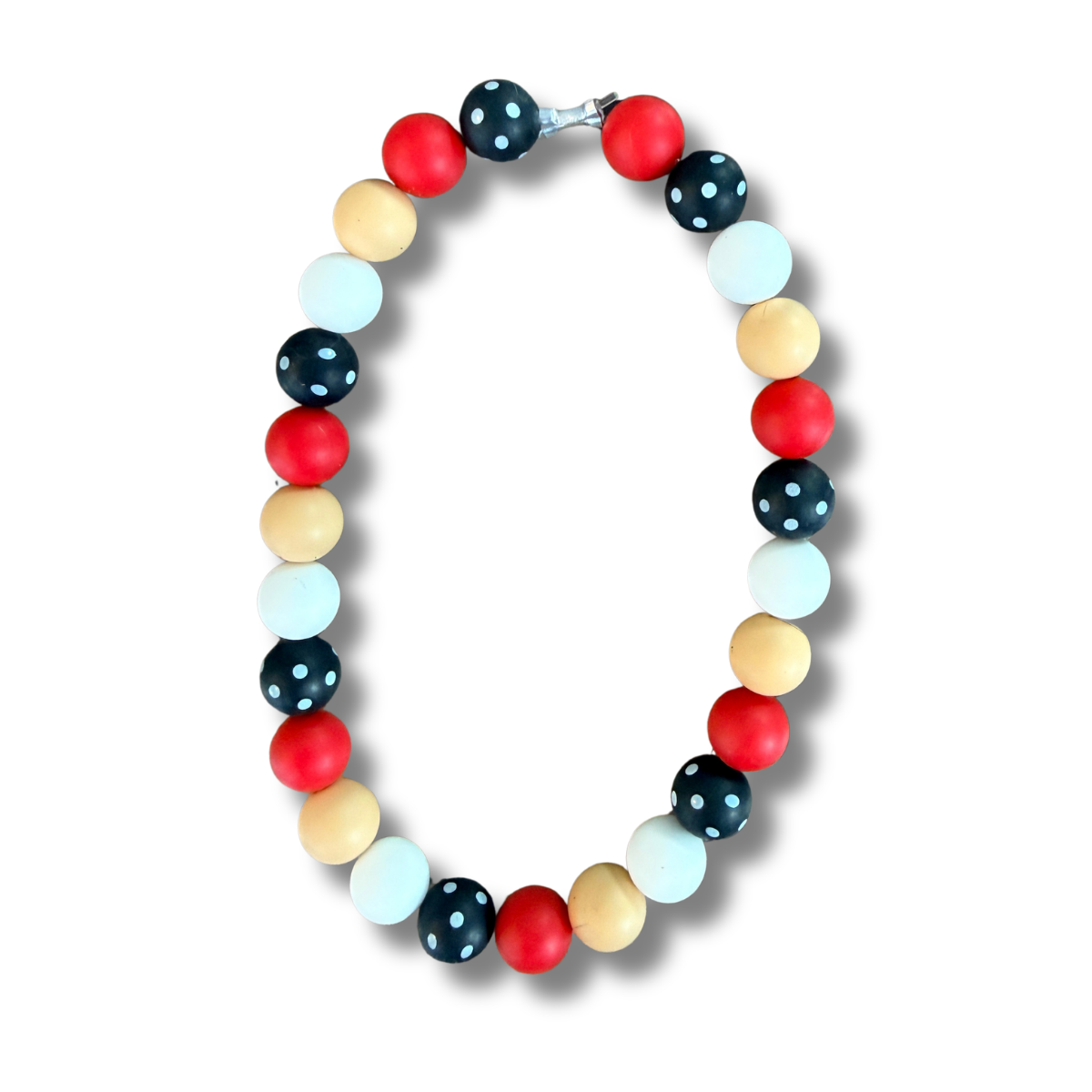 Boardwalk Silicone Beaded Dog Necklace