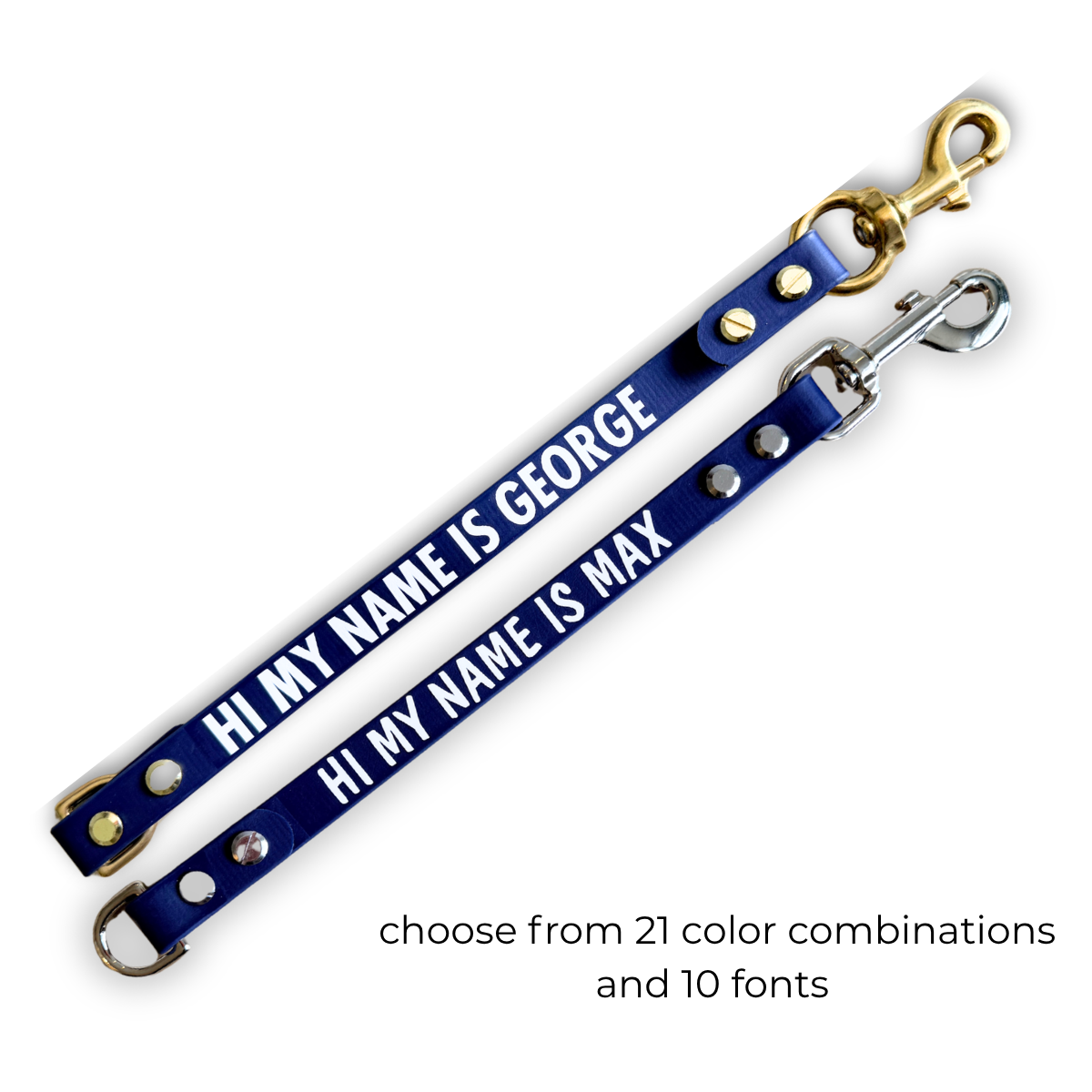 Hi My Name Is Biothane Leash Extenders | Leash Wrap Alternative