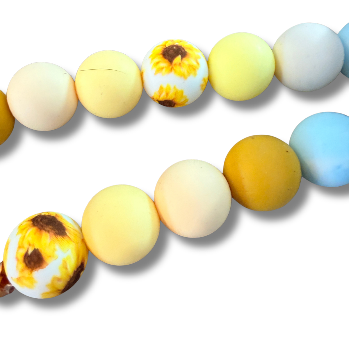 Sunny Days Silicone Beaded Dog Necklace