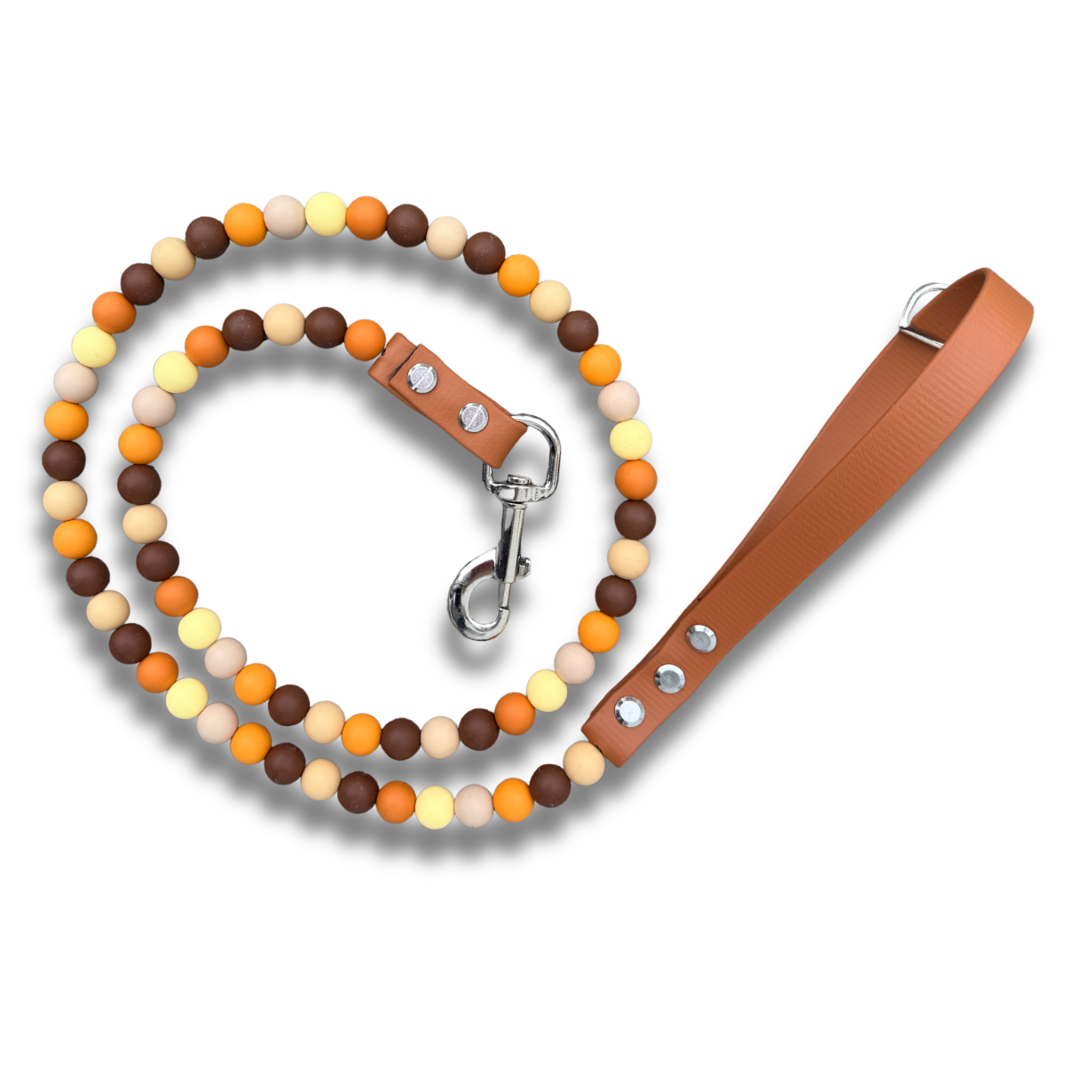Pumpkin Spice Waterproof Beaded Dog Leash