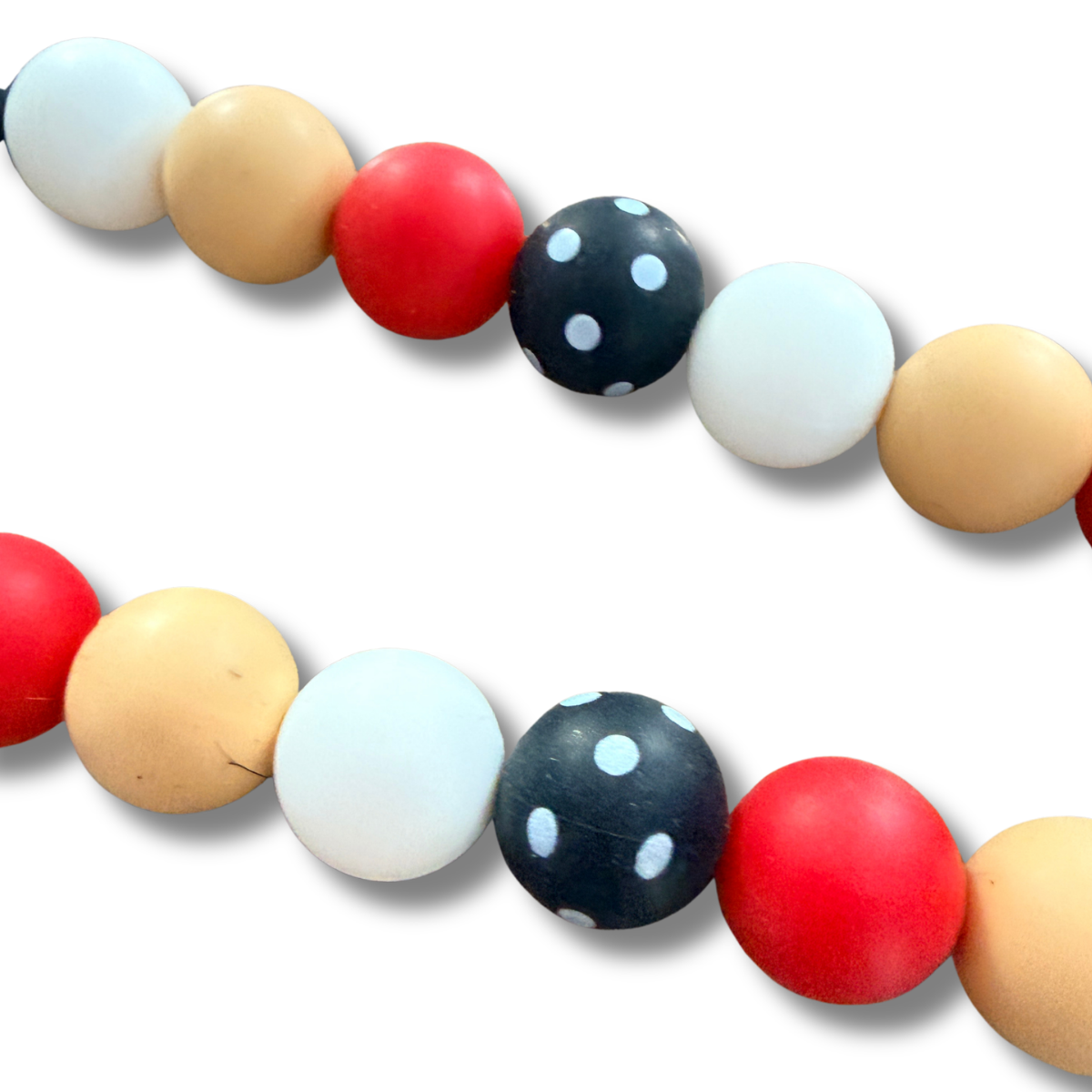 Boardwalk Silicone Beaded Dog Necklace