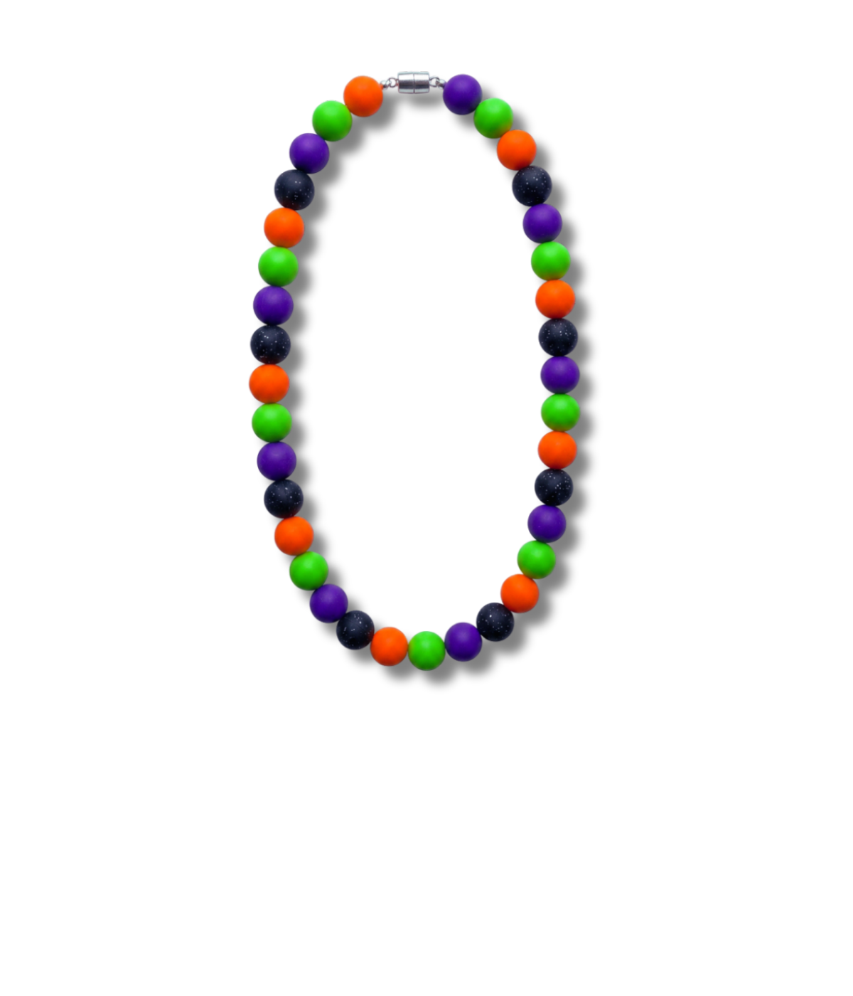 Trick or Treat Silicone Beaded Dog Necklace