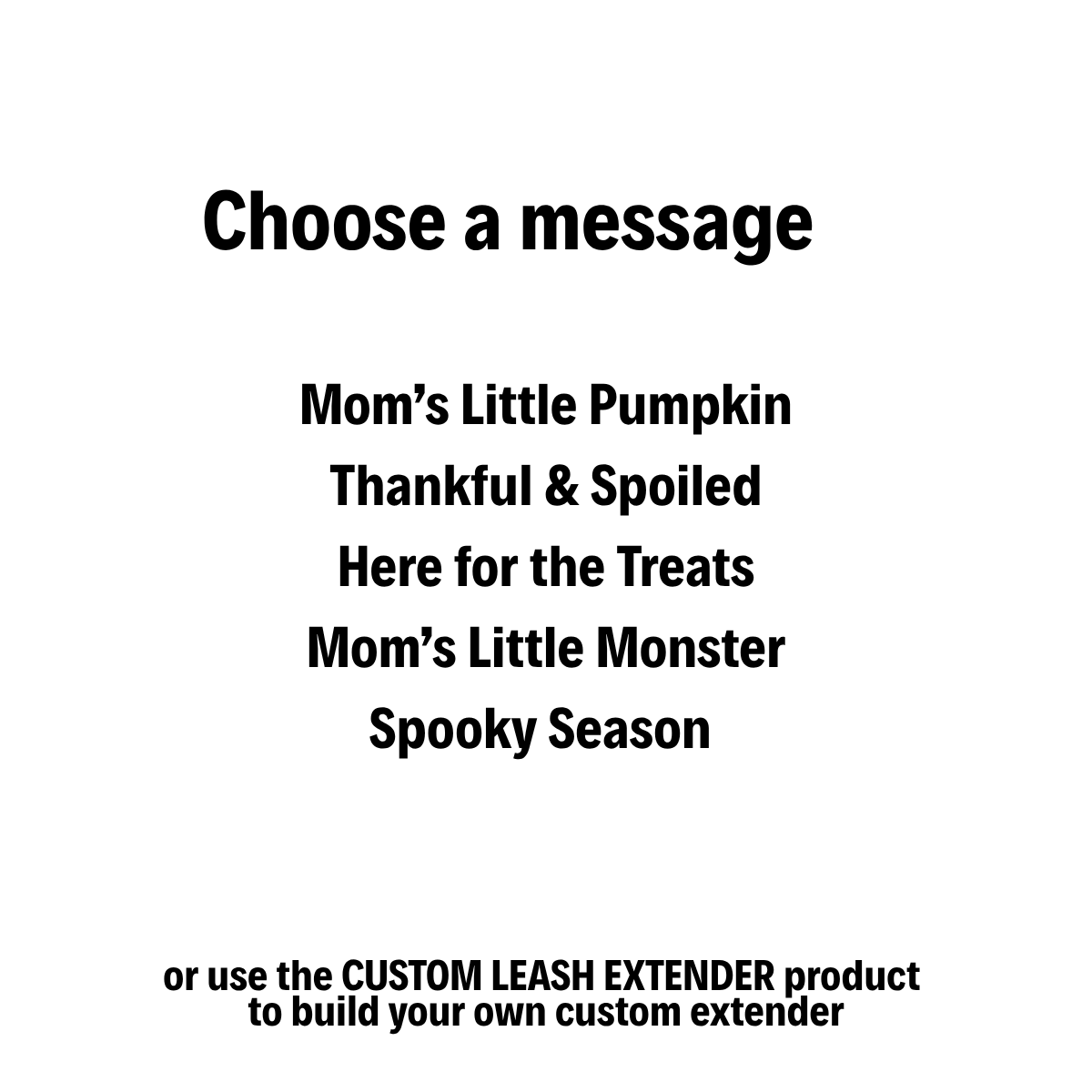 Halloween/Fall Biothane® Leash Extender | Leash Wrap Alternative