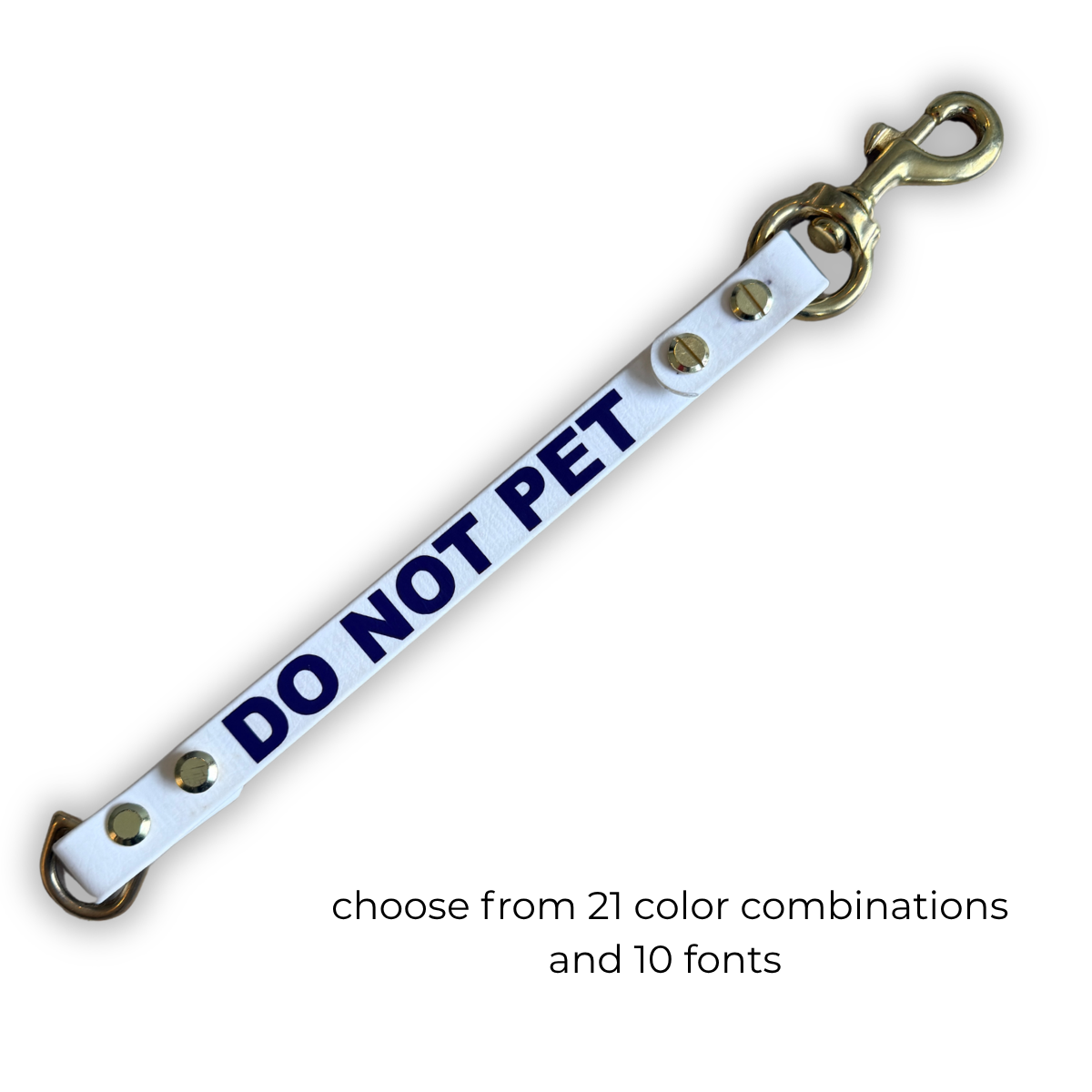 Do Not Pet Biothane® Leash Extender | Leash Wrap Alternative