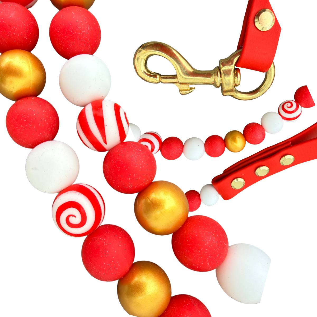 Peppermint Lane Waterproof Beaded Dog Leash