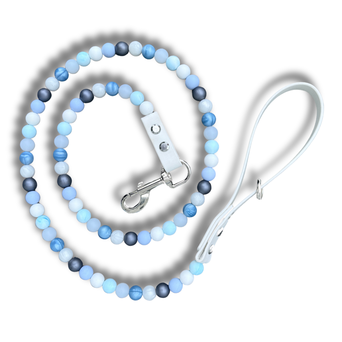 Winter Frost Waterproof Beaded Dog Leash