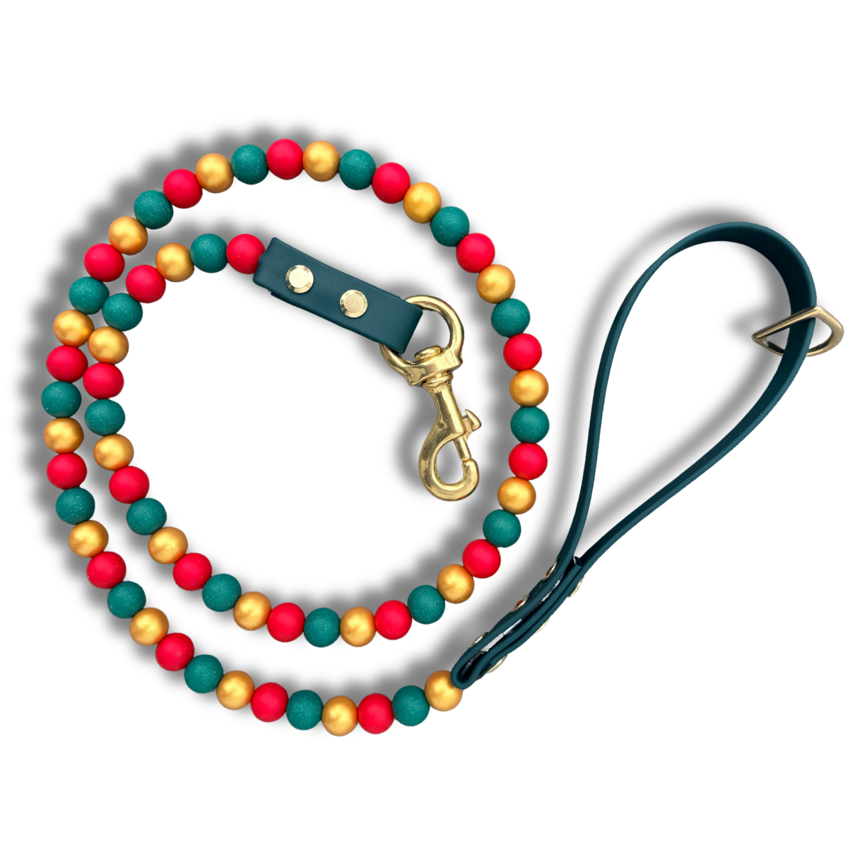 Yuletide Waterproof Beaded Dog Leash
